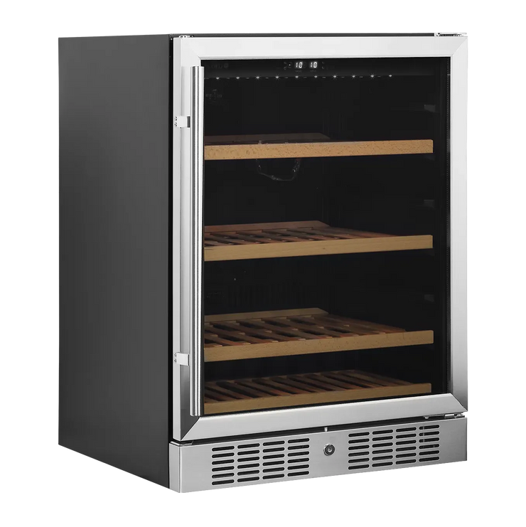 TEFCOLD TFW200-S Vinkyl 155 L, sedd rakt framifrån mot vit bakgrund