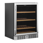 TEFCOLD TFW200-S Vinkyl 155 L, sedd rakt framifrån mot vit bakgrund