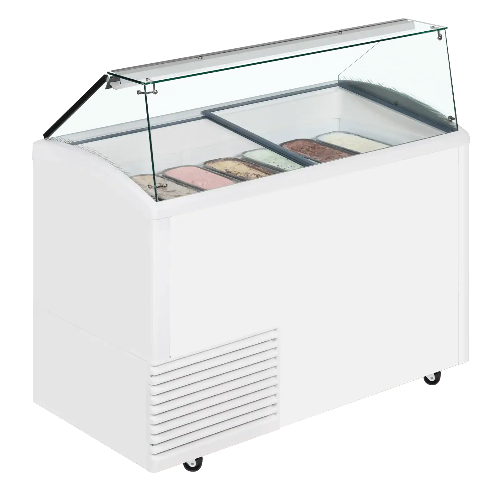 TEFCOLD UDRS10 Glassfrys 431 L, närbild på en yta eller detalj på utsidan