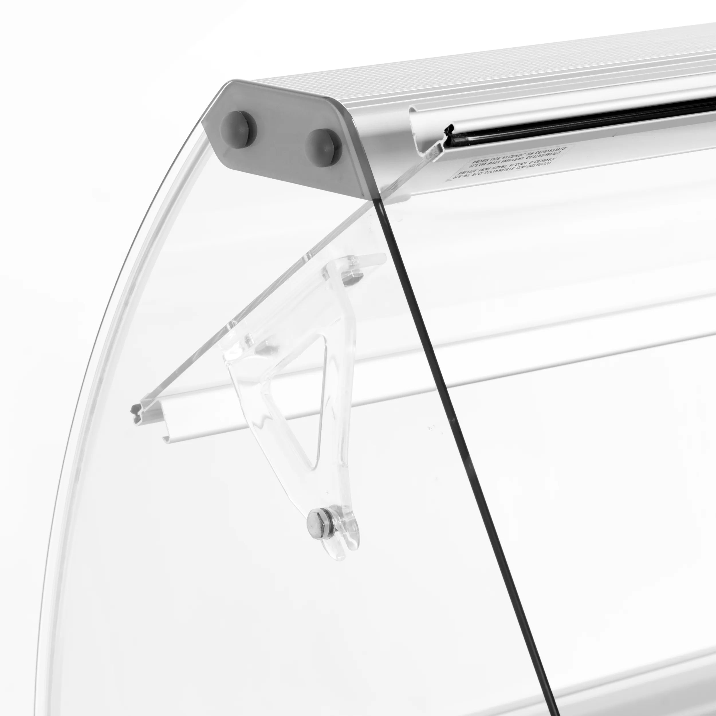 TEFCOLD UDRS7 Glassfrys 317 L, vinklad produktbild mot vit bakgrund
