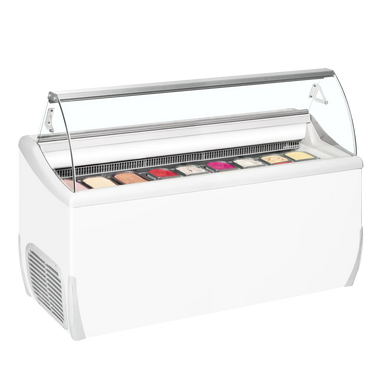 TEFCOLD UDRS9 Glassdisk 423 L, sedd rakt framifrån mot vit bakgrund