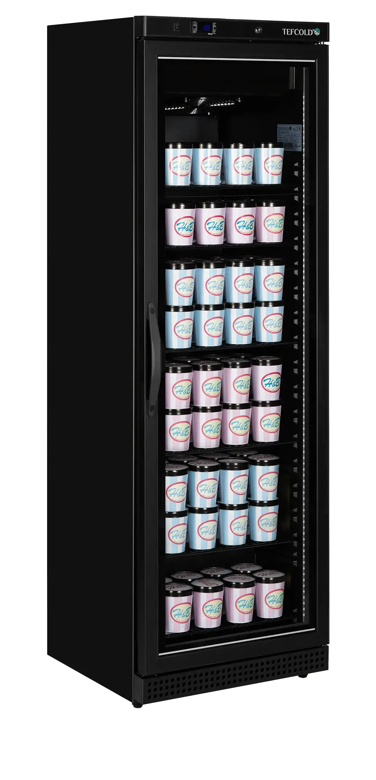 TEFCOLD UF400VG Displayfrys 340 L
