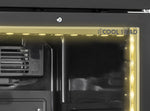 LED-belysning och kylsystem i övre delen av Cool Head TKG 408CB Displaykyl.