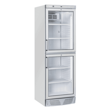 Cool Head TMG 390 Displaykyl med dubbla separata glasdörrar och LED-belysning.