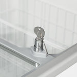 Nyckellås på glaslocket till Tefcold IC201SC Frysbox