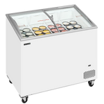 Tefcold IC301SCEB Frysbox laddad med glassförpackningar