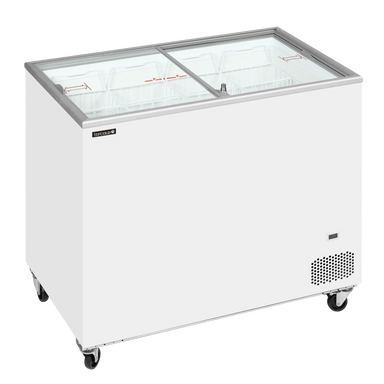 Vit Tefcold IC301SC Frysbox på hjul, tom invändigt