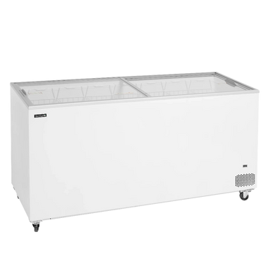 Tefcold IC551SC Frysbox med glaslock på hjul