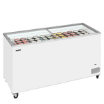 Tefcold IC551SC Frysbox fylld med glassförpackningar