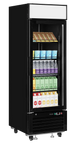 Tefcold LGC2500B Displaykyl fylld med drycker och matvaror.