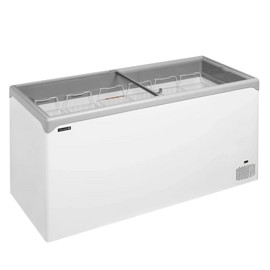 Tefcold NIC501SC Frysbox med stor kapacitet och skjutbara glasslock