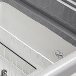 Invändig korg och dränering i Tefcold NIC501SC Frysbox.