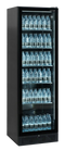 Tefcold SCU1425 FRAMELESS Displaykyl med vattenflaskor på alla hyllor.