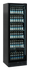 Tefcold SCU1425 FRAMELESS Displaykyl fylld med flaskor, sedd framifrån.