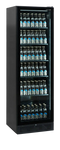 Tefcold SCU1425 FRAMELESS Displaykyl fylld med flaskor, sedd framifrån.