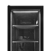 Toppvy inuti Tefcold SCU1425 FRAMELESS Displaykyl med belysning och gallerhyllor.