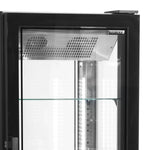 Övre del av Tefcold UPD400-F Frysmonter med ventilationsgaller och LED-belysning.