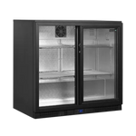 Tefcold BA26S barkyl i svart design med glasdörrar