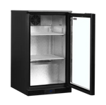 Tefcold DB106H Barkyl med öppen dörr och tom interiör.