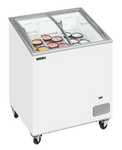 Tefcold IC201SCEB Frysbox fylld med glassförpackningar