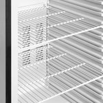 Justerbara trådhyllor i TEFCOLD UF400VG Displayfrys med invändig ventilation