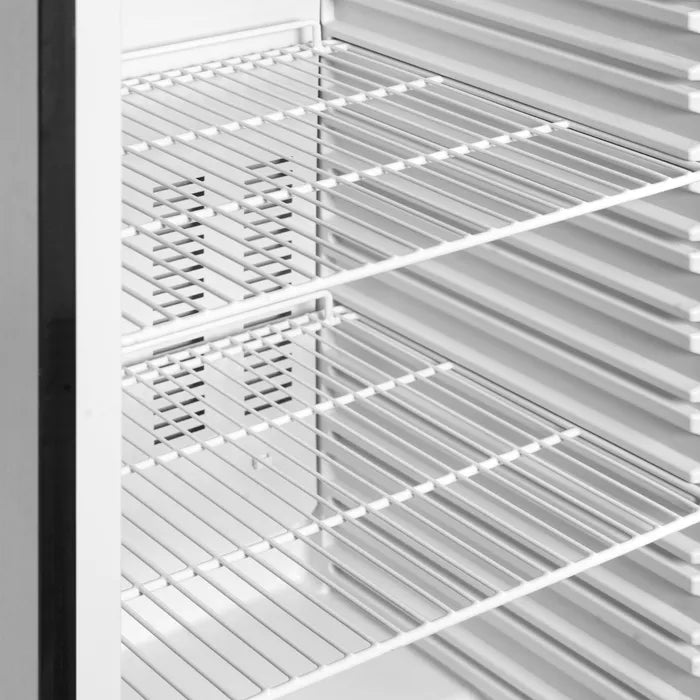 Justerbara trådhyllor i Tefcold UF400VG Displayfrys med invändig ventilation
