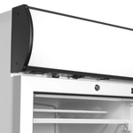 Toppskylt med belysning på Tefcold UFFS371GCP Displayfrys