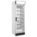 Framifrån vy av tom Tefcold UFFS371GCP Displayfrys med glasskylt