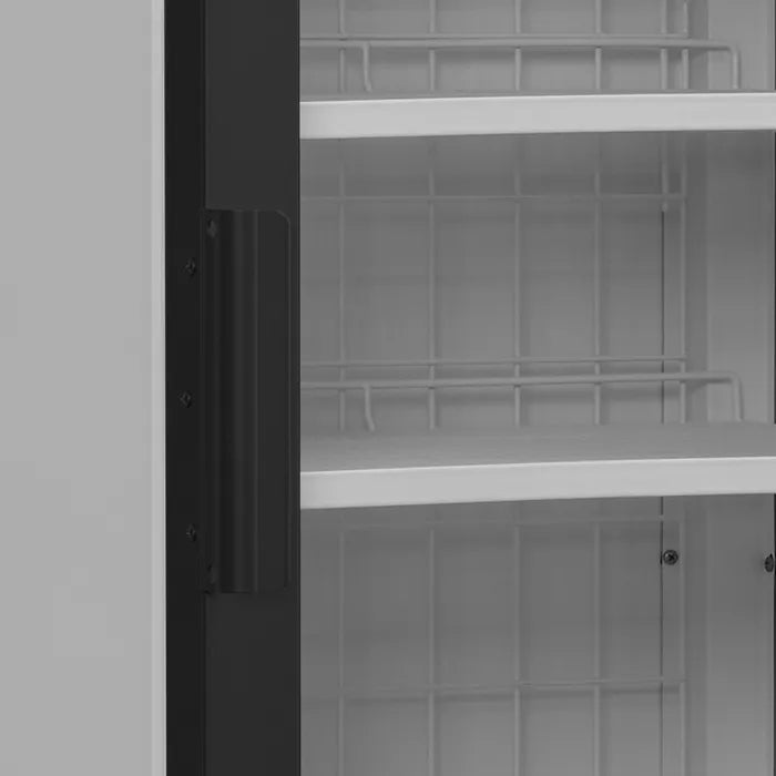 Handtag och hyllor i TEFCOLD UFSC1450GCP NF Displayfrys