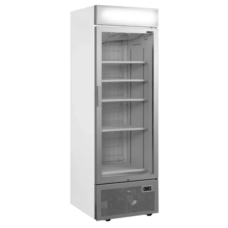 Silverramad TEFCOLD UFSC1450GCP NF Silver Displayfrys med glasdörr