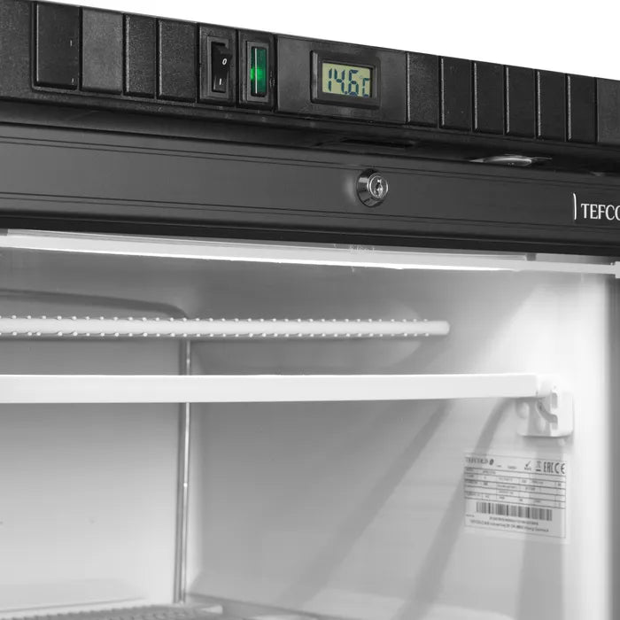 Kontrollpanel och belysning i TEFCOLD UFSC371G Displayfrys