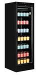 Fylld Tefcold UFSC371G BLACK Displayfrys med färgglada glassbägare