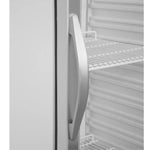Handtag på Tefcold UR400G Displaykyl med vit inredning.