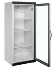 Öppen Tefcold UR600G Displaykyl med tomma trådhyllor.