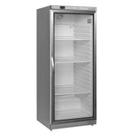 Tefcold UR600G Displaykyl med glasdörr och tomma hyllor.