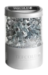 Tefcold VOC100 Burkkyl fylld med vattenflaskor.