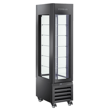 Elegant Cool Head VRP 304B Kylmonter med helglasdesign och hjul.