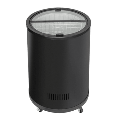 Cool Head HP 80 i svart design med stängt glasslock och hjul