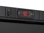 Digital temperaturdisplay på ovansidan av Cool Head TKG 390BF Displaykyl.