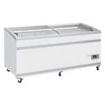 Cool Head VF 1850SW Frysbox med skjutbara glaslock i vit modell.