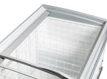 Cool Head VF 1900VB Frysbox vit insida med korgar och skjutlock.