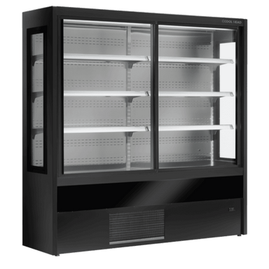 Produktbild av Cool Head WMP väggkyl med glashyllor.