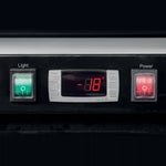 TEFCOLD LGF7500 displayfrys digital temperaturdisplay och strömbrytare