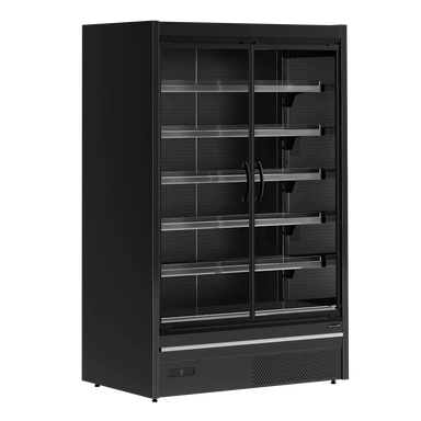 TEFCOLD MDCA1250HB väggkyl tom med glasdörrar och hyllplan