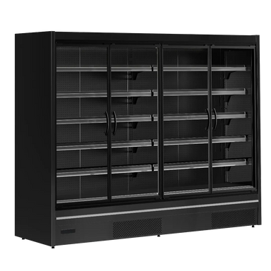 TEFCOLD MDCA2500HB väggkyl tom med glasdörrar och hyllplan