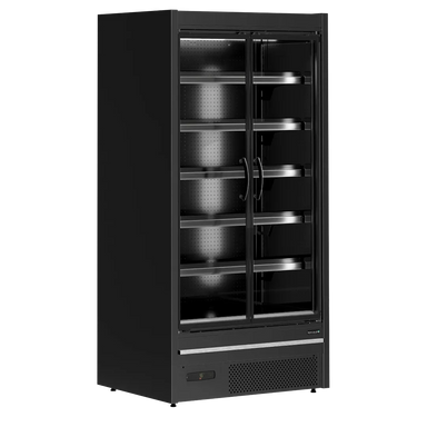 TEFCOLD MDCA937HB väggkyl tom modell med dubbla glasdörrar