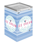 TEFCOLD ST160 Frysbox med isglass-designad utsida.