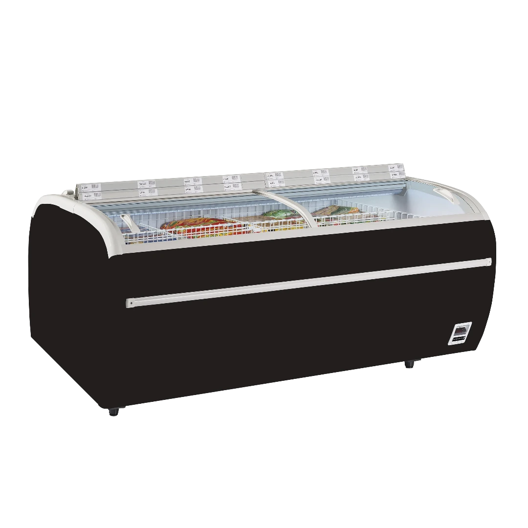 TEFCOLD TWIN 220-F Frysbox i svart utförande.