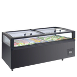 TEFCOLD View HC frysbox med bred insyn och fylld inredning.
